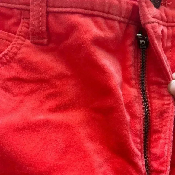 ❤️2/$50❤️[10]Talbot Coral Red Velveteen Straight  Pants - Picture 9 of 11